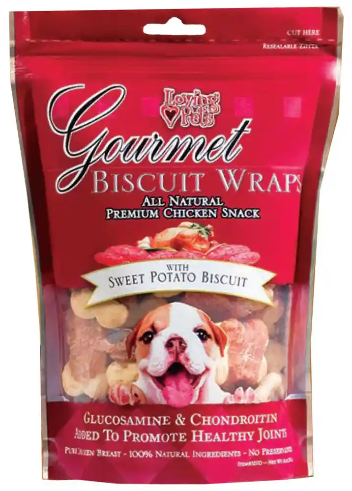 Gourmet Sweet Potato Biscuit Wrapped with Chicken 8oz