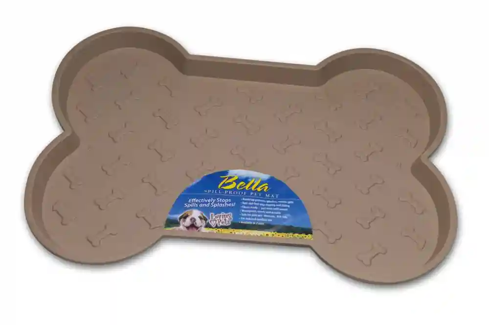 Bella Spill Proof Tan Dog Mat (small)