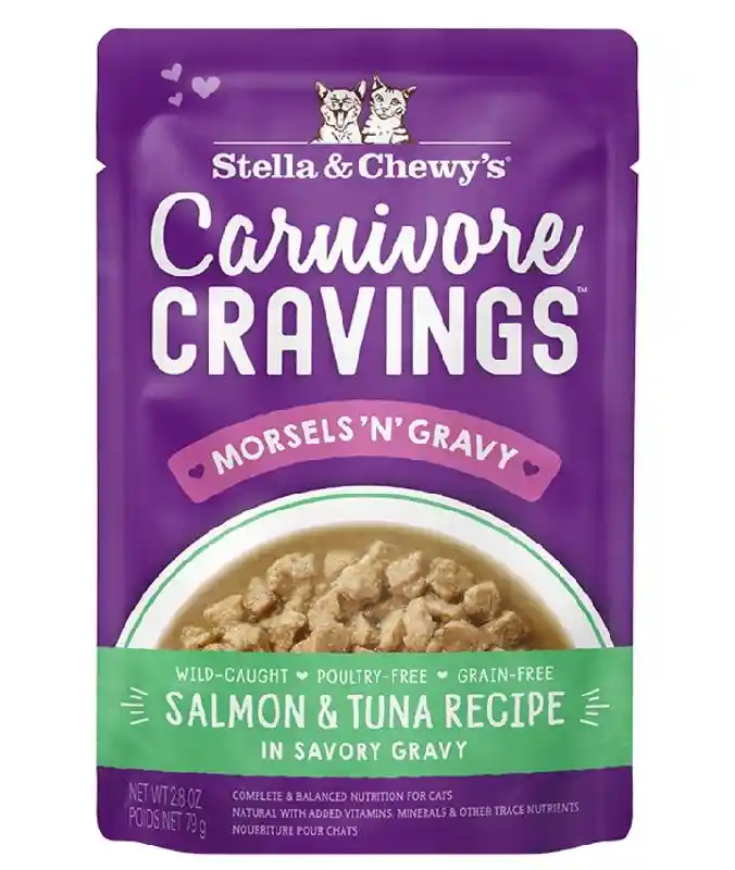 Stella Cravings Morsels Salmon Tuna 2.8