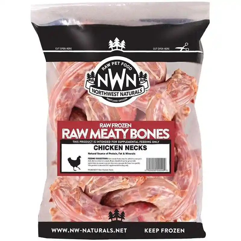 Nwn Fzn Raw Chicken Necks 1.5#