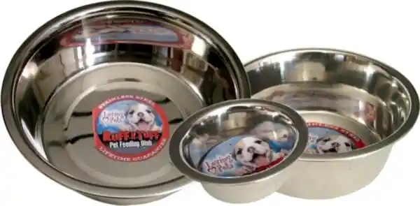 Ruff N Tuff Traditional Stainless Steel Dish 1/2 pint