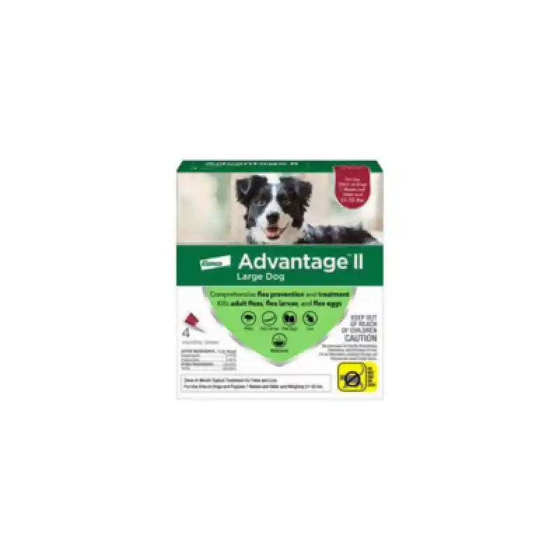 Advantage II Dog 2.5ml Red 4Pk