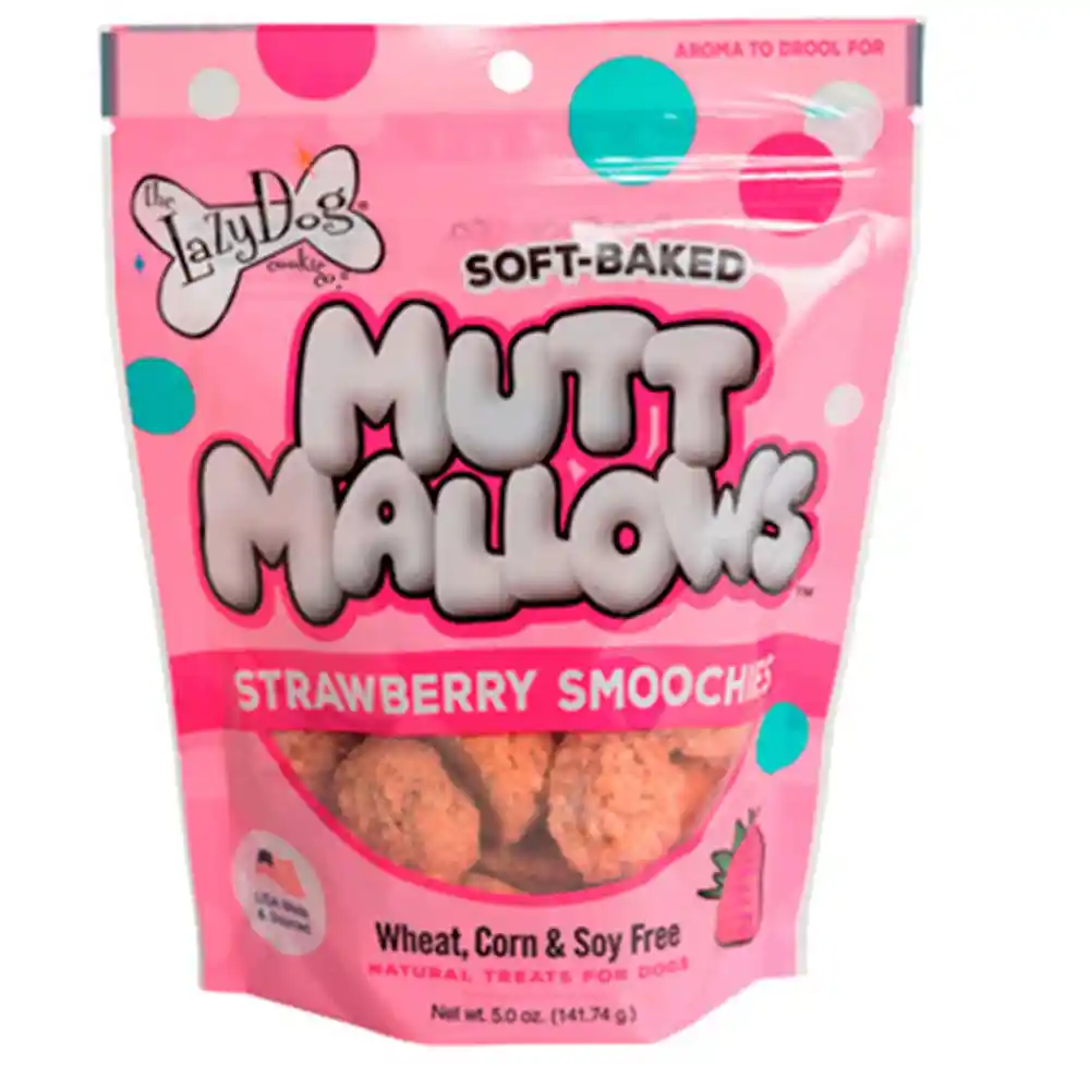 Mutt Mallows Strawberry Smoochies - 5oz