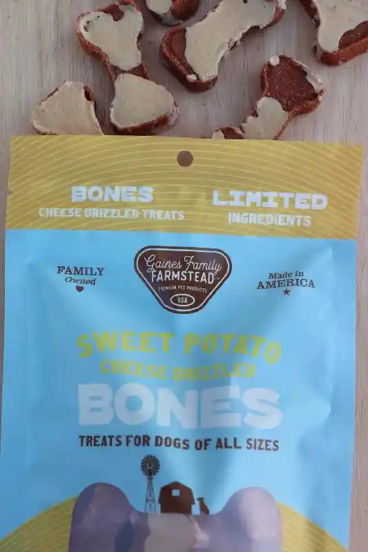 Gaines Sweet Potato Bones Cheese Drizzled 8oz