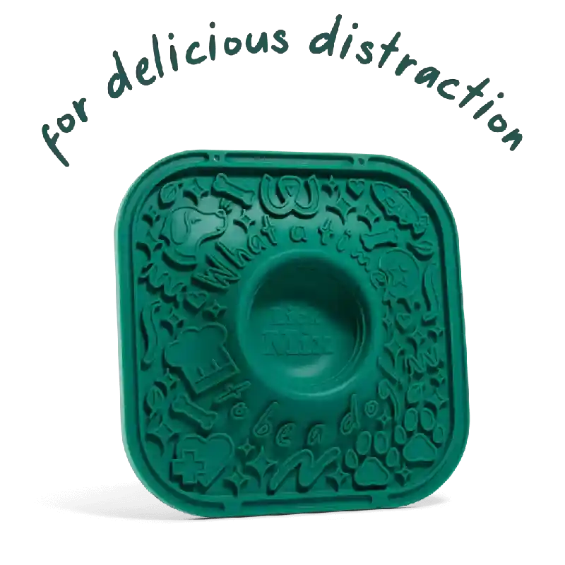 Woof Dog Treat Lick Mat Green