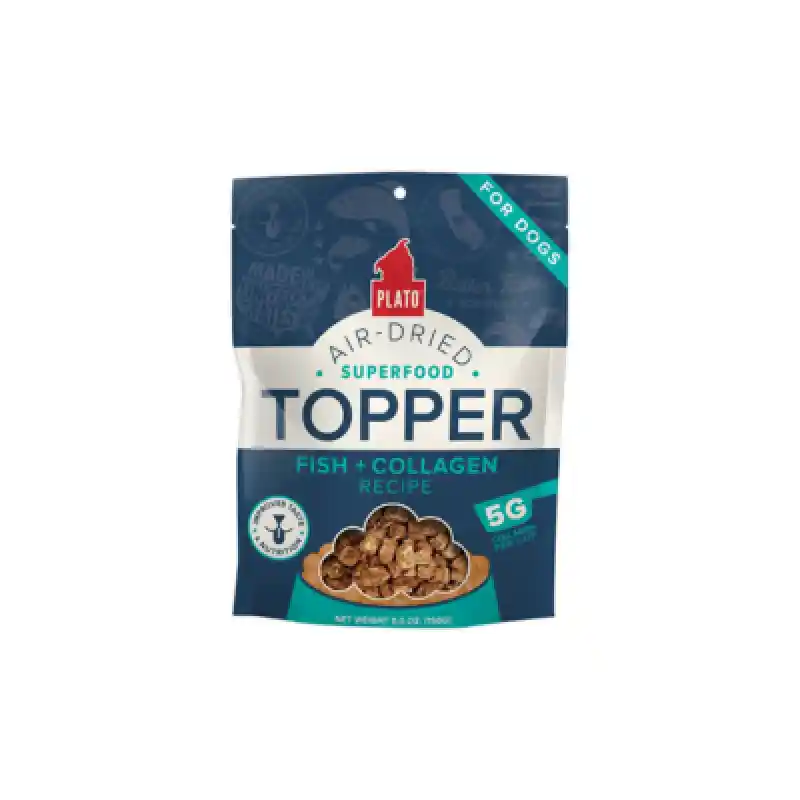 Plato Dog Food Topper Fish And Collagen 5.5 Oz