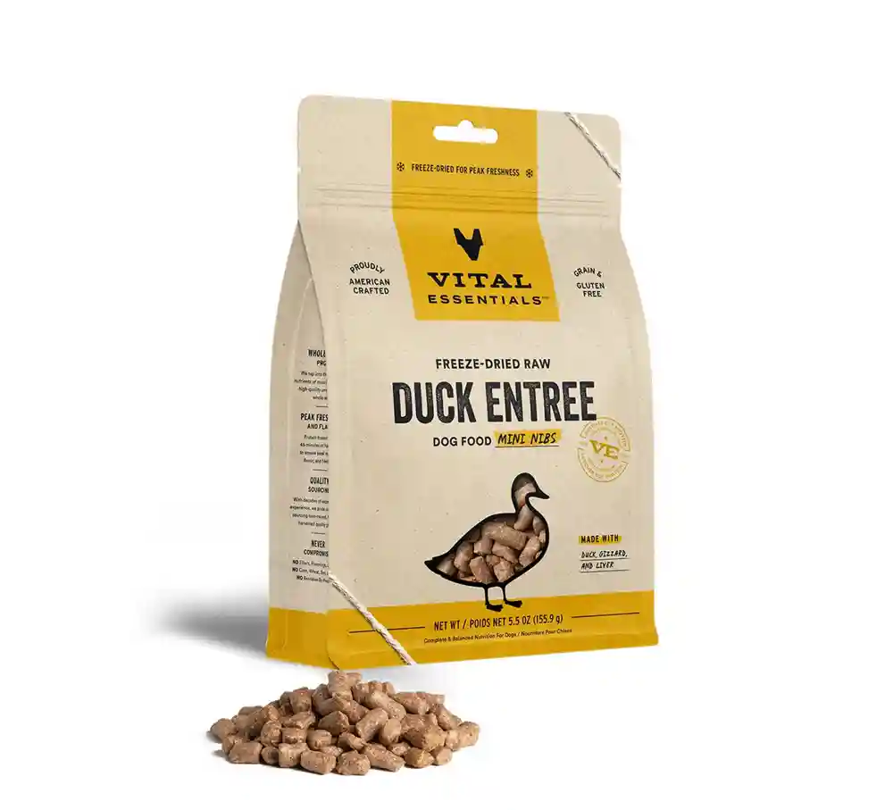 Mini Nibs Raw Duck Entree Dog Food - 5.5oz