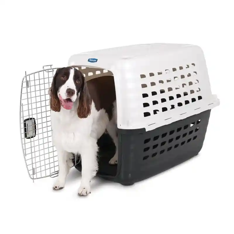 Compass Kennel 36in 50-70lb Wht/Blk