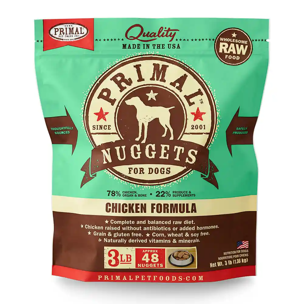 Primal K9 Chkn Form Nug 3#