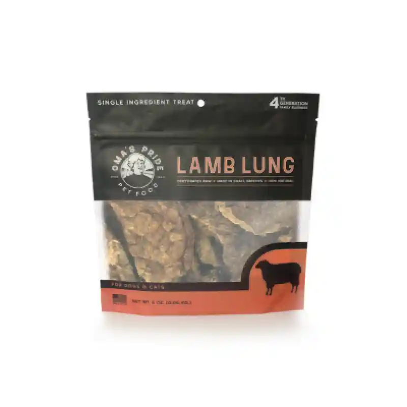 Oma's Pride Fd Lamb Lung Dehydrated 2oz Bag