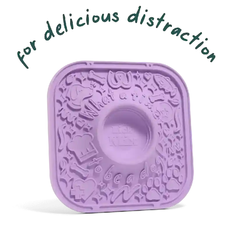Woof Dog Treat Lick Mat Lavender
