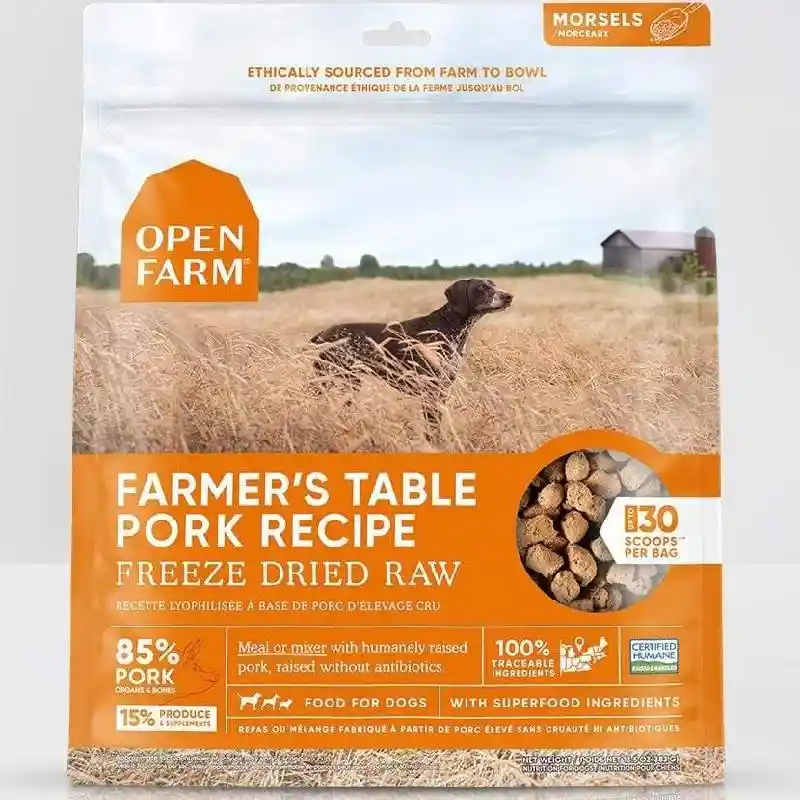 Farmers Table Pork Recipe Fd Raw Dog Food 13.5-oz