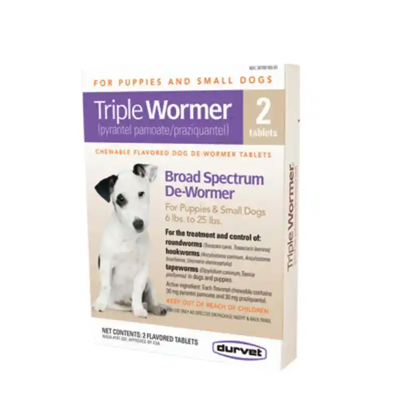 Triple Wormer 2ct Small Dog (6-25lb)