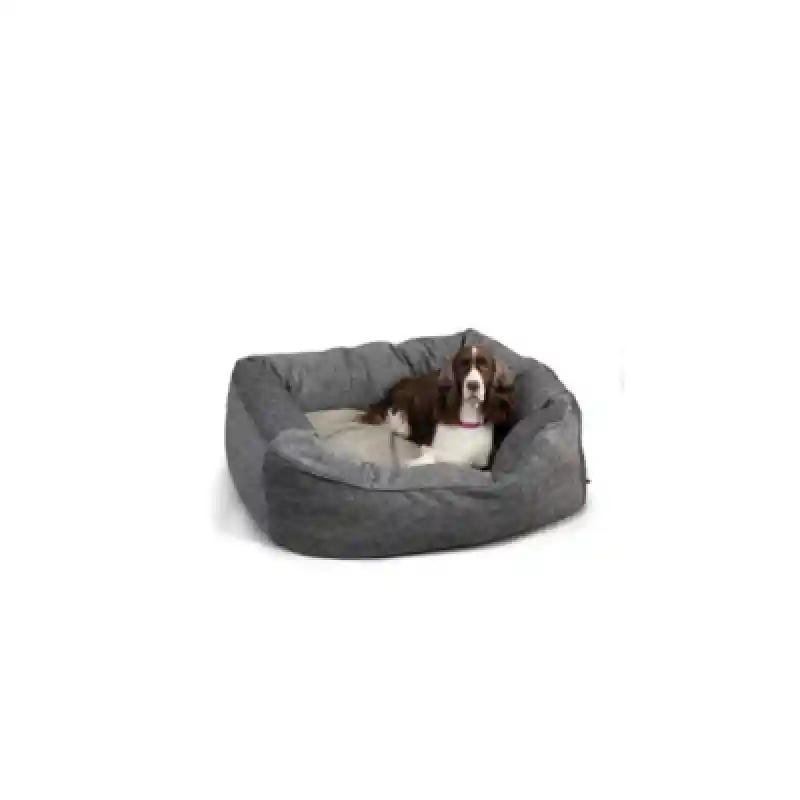 Slumber Spot SM Rect with Fur Merlin Pewter