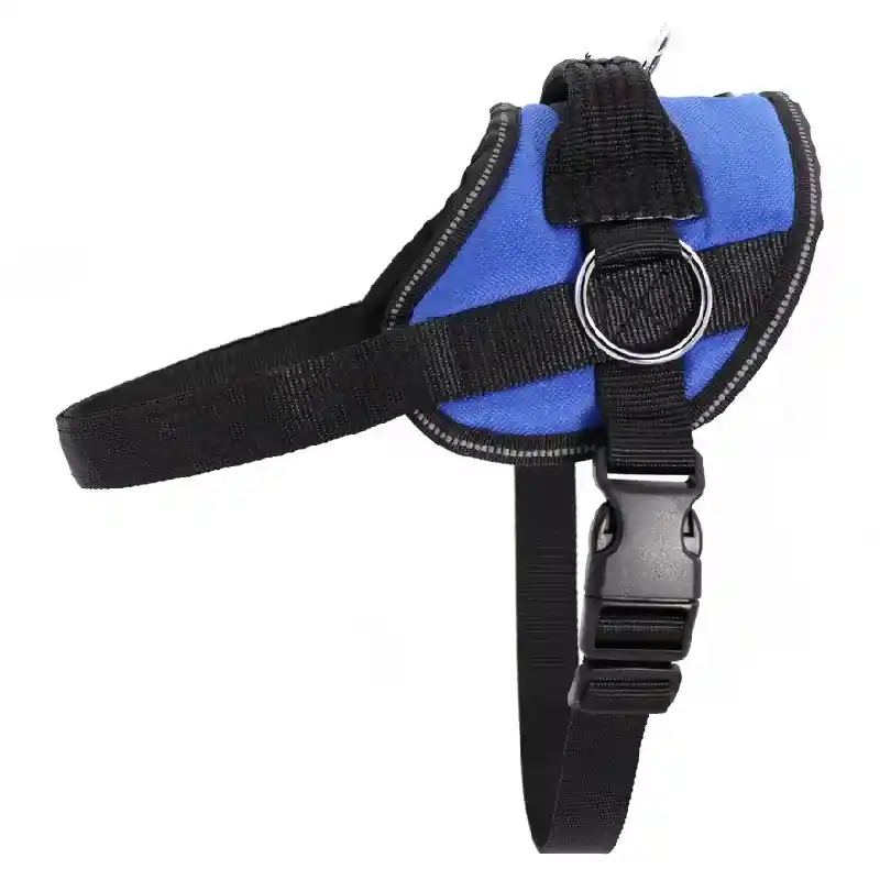 Bark Appeal Blue Refl No Pull Harn Sm