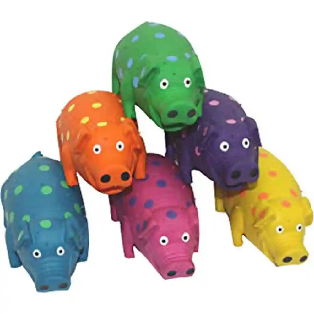 Latex Globlets Pig Toy 9in