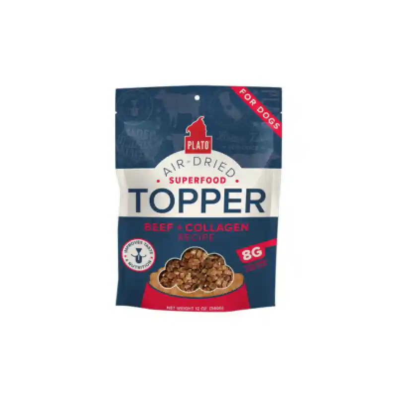 Plato Dog Food Topper Beef And Collagen 5.5 Oz