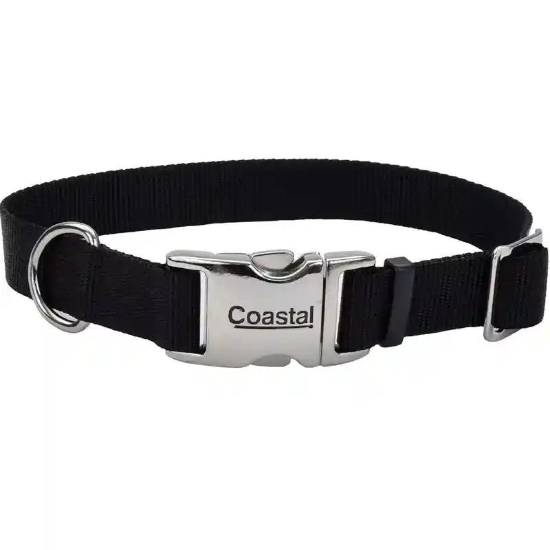 3/4" Metal Bkl Collar Black