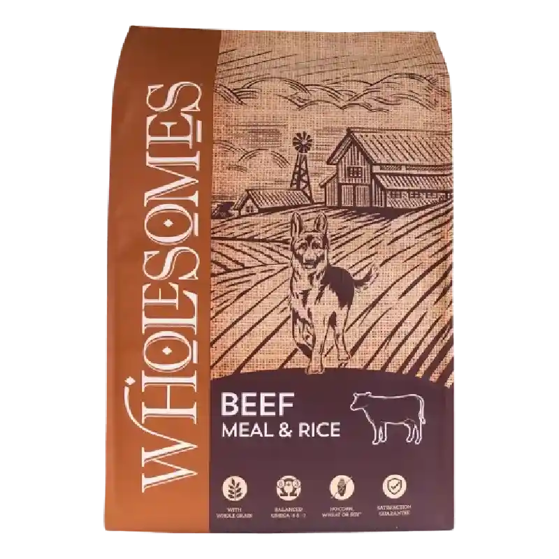 Wholesomes Adult Dog Food Beef/rice 40 Lb