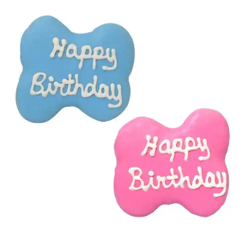 Happy Birthday Bone Shape Asst