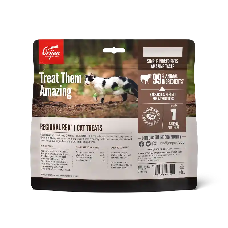 Orijen Fd Cat Rred Treats 1.25