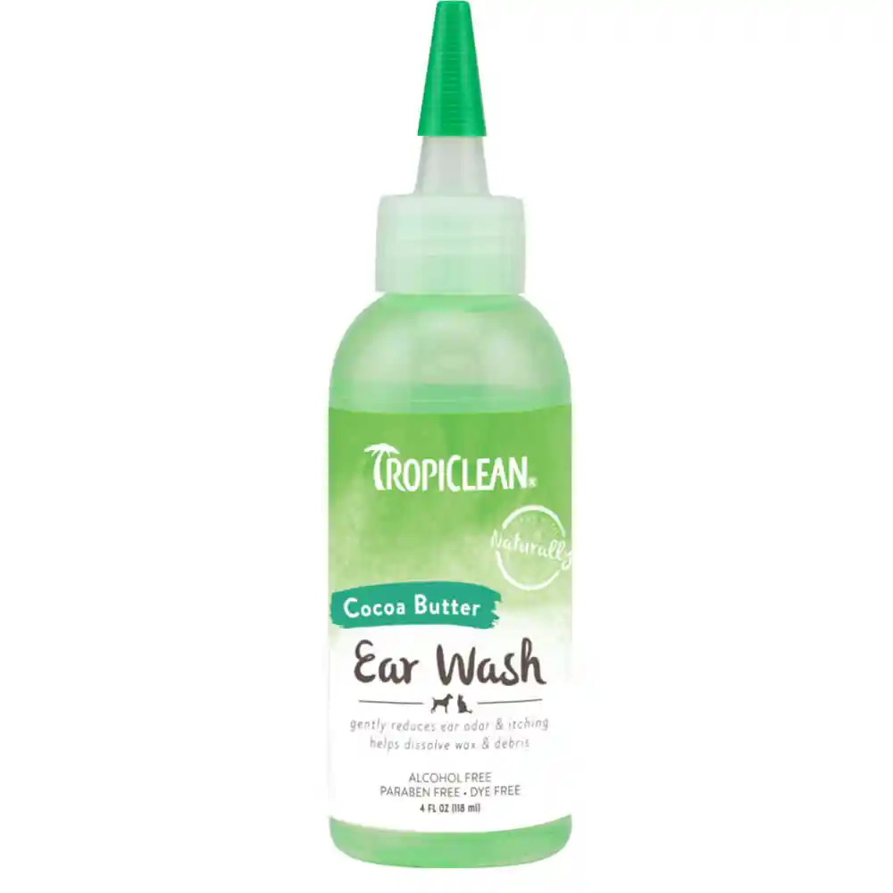 TropiClean Alcohol Free Ear Wash, 4oz