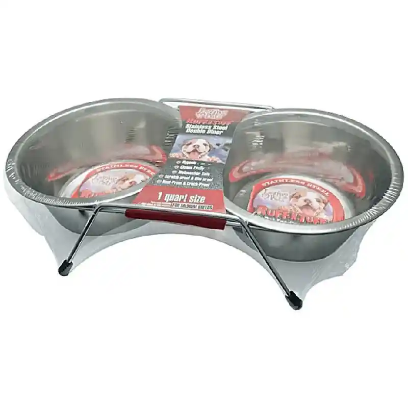 Loving Pets Stainless Steel Double Diner Pint
