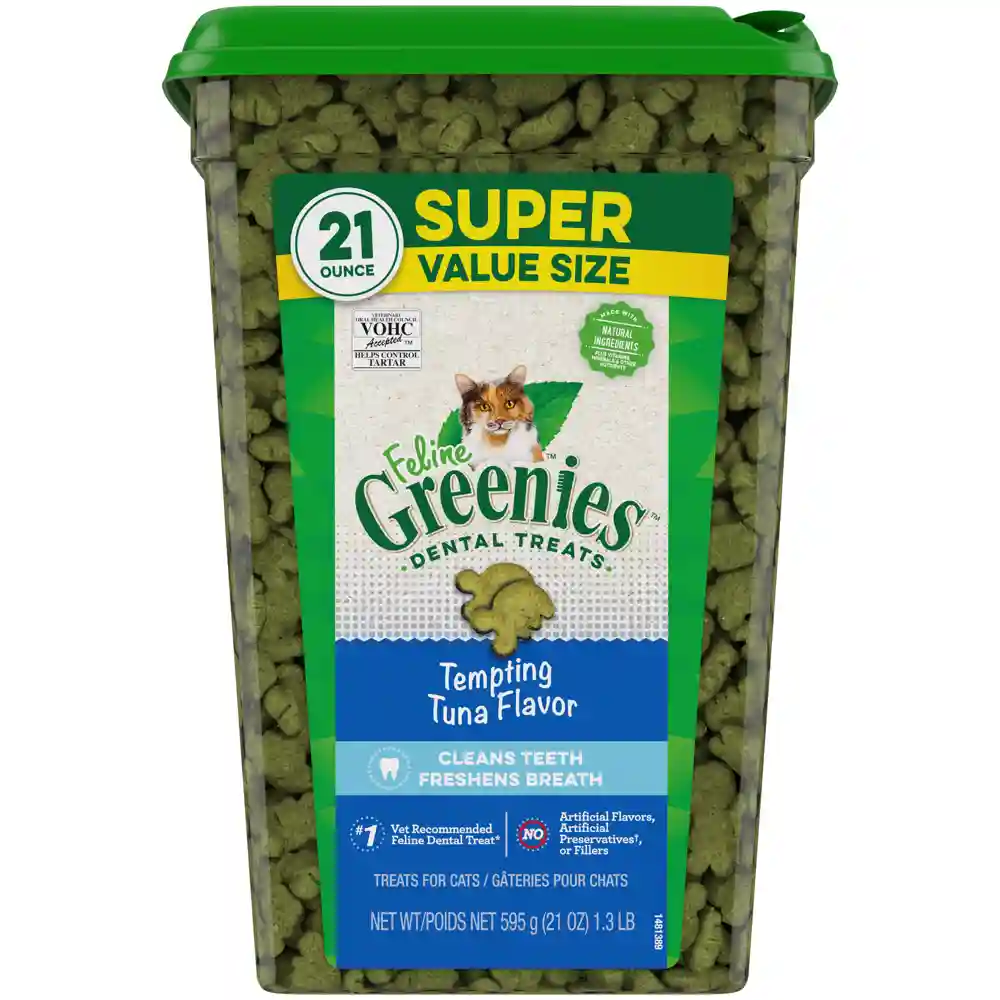 Feline Greenies Tempting Tuna - 21-oz Canister