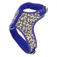 Metallic Adj Harn Blue Diamonds Sm