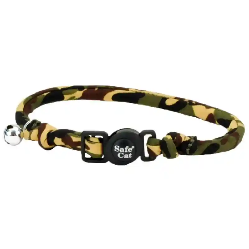Round Fashion Collar, Camo, 3/8" X 8"-12"