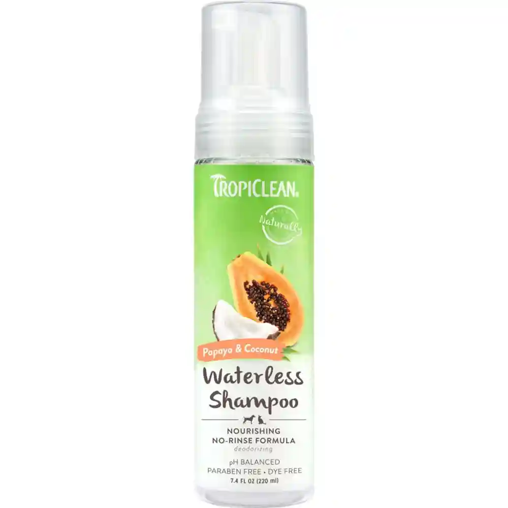 TropiClean Waterless Shampoo Papaya, 7.4oz