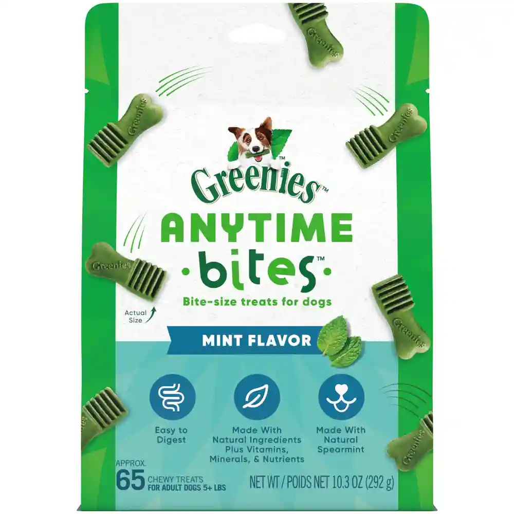 Anytime Bites Dog Treats Mint - 10.34oz Pouch