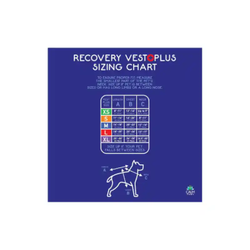 Calm Paws Recovery Vest XL w/ Collar