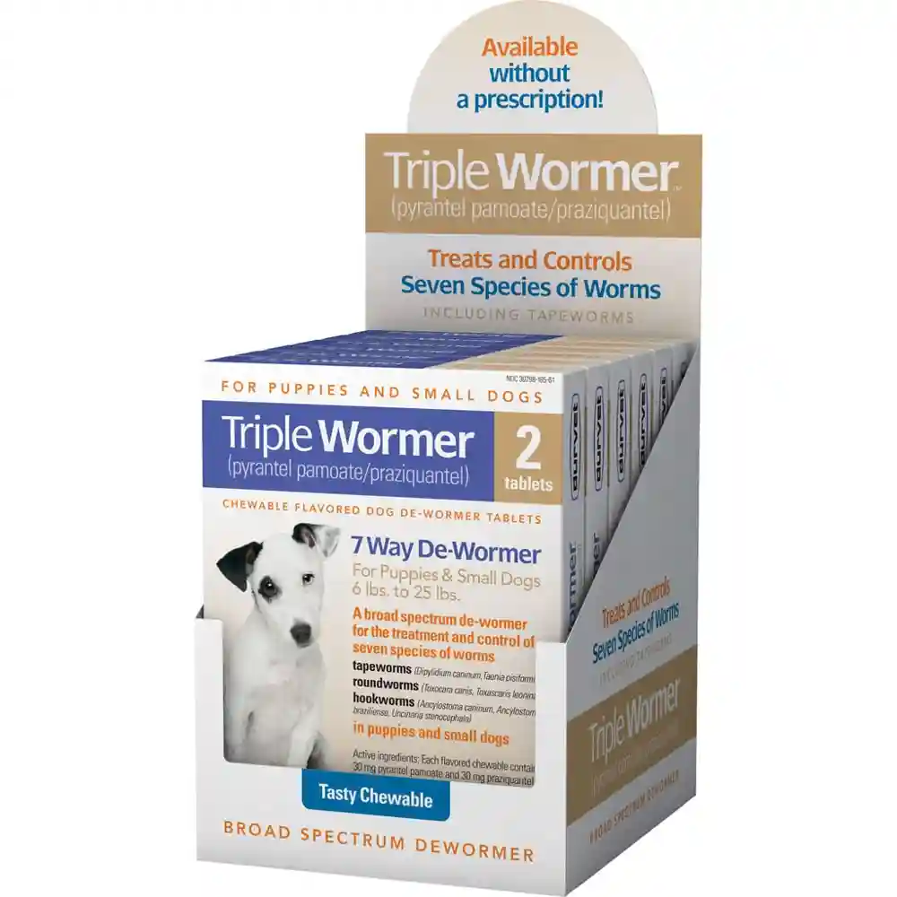 Triple Wormer 2ct Small Dog (6-25lb)