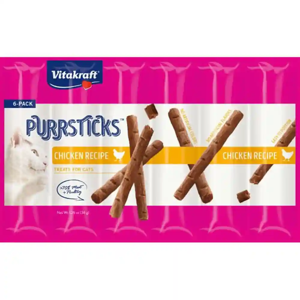 Vitak Cat Purrsticks 6pk Ckn