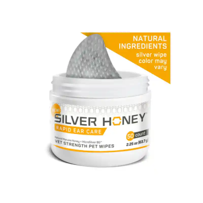 Silver Honey Ear Care Pet Wipes 50ct