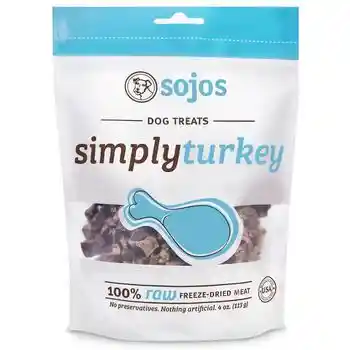 SOJOS Simply Turkey Dog Treats 4 Oz