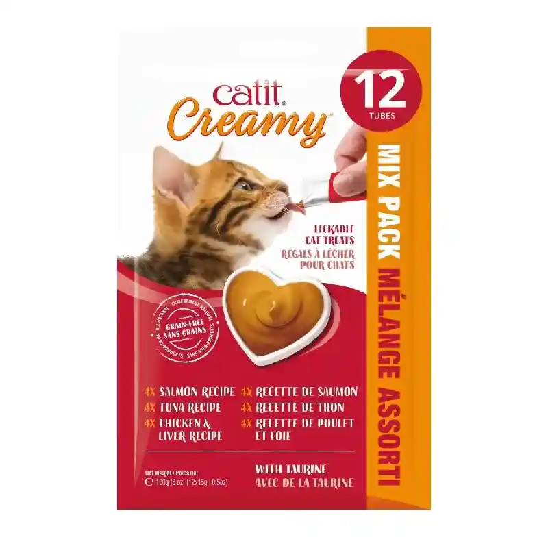 Catit Creamy Treat Asst 12 Pk