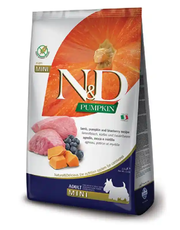 Farmina N&d Ppkn Canine Lamb Ppkn & Blueberry Adult Mini 5.5-lb