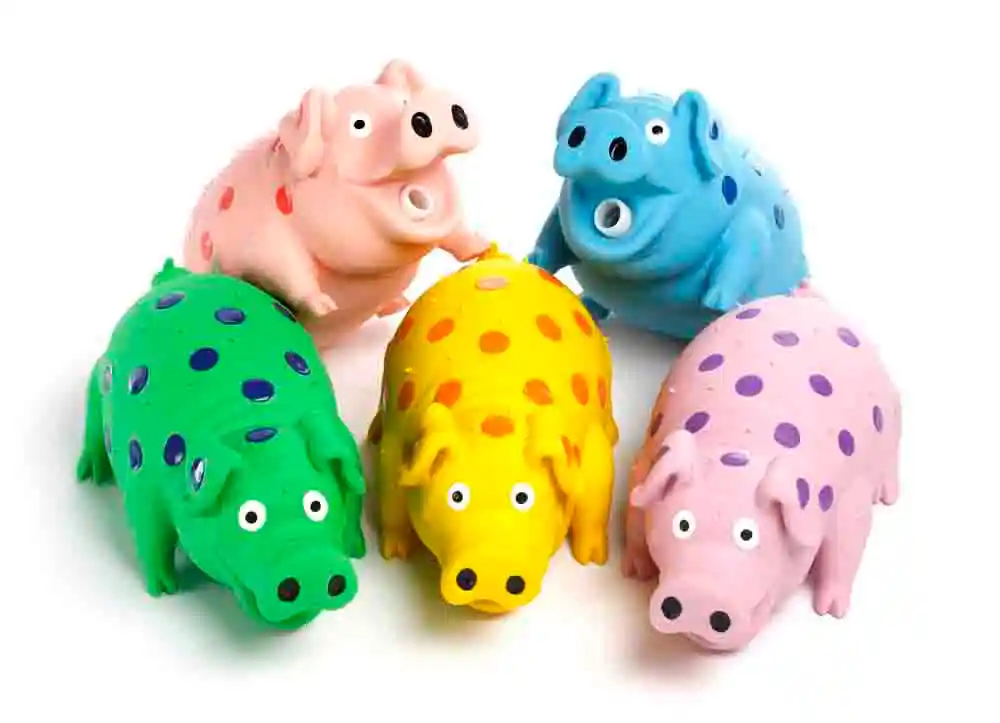 Latex Globlets Pig Toy 9in
