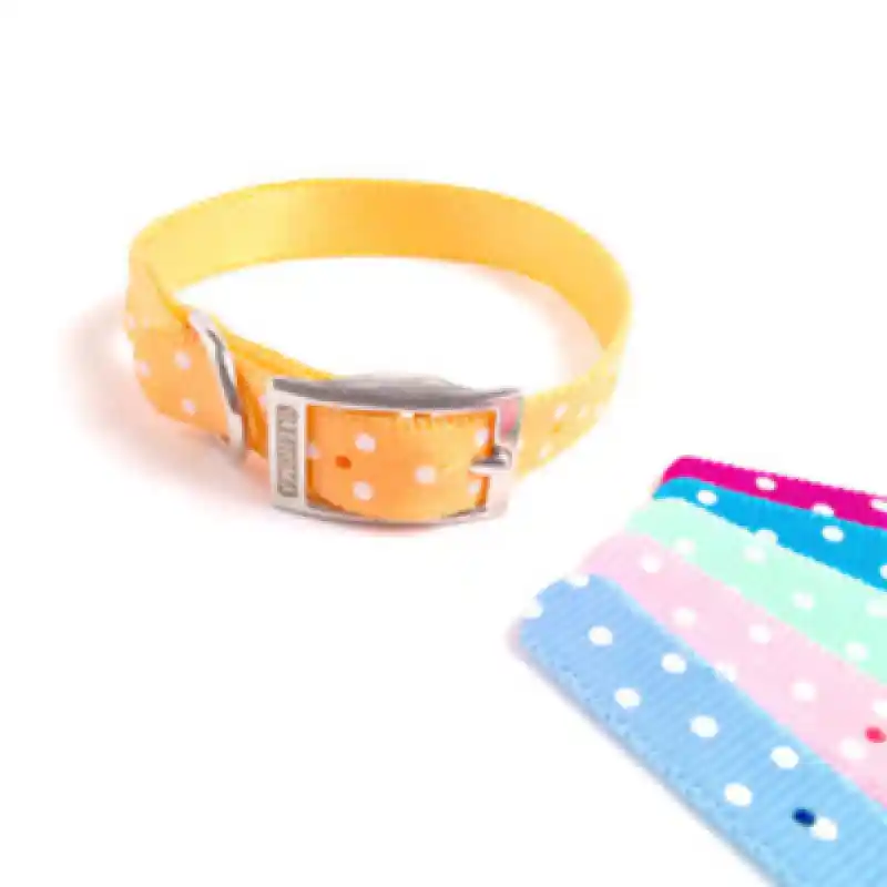 Collar 5/8" x 18" Dots Turq