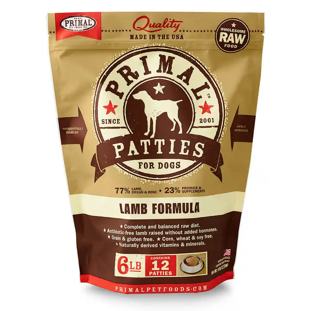 Primal K9 Lamb Form Patties 6#