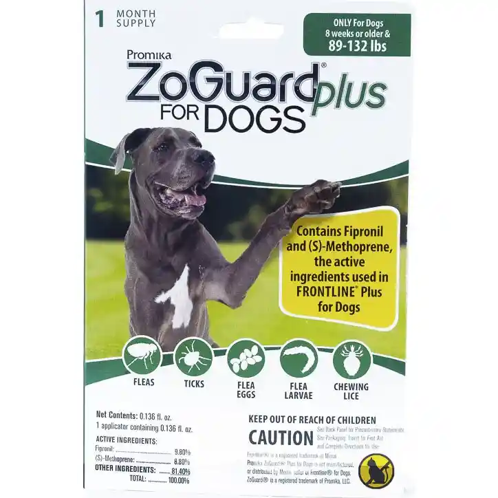 ZoGuard Plus for Dogs 89-132lb 1pk