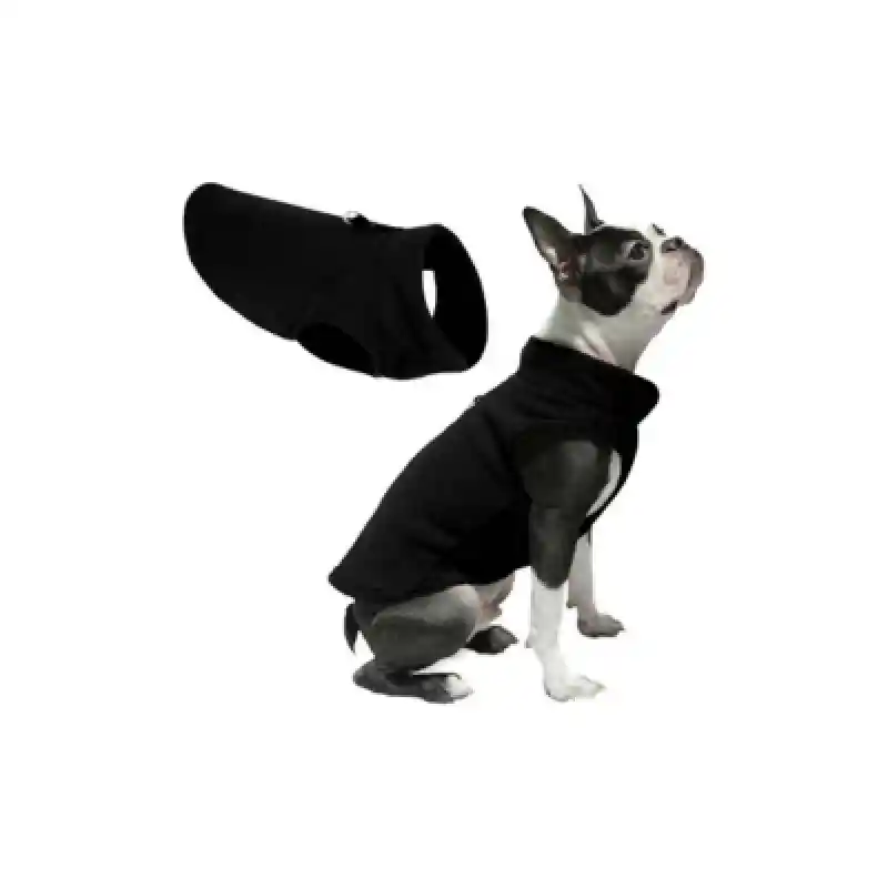 Gooby Fleece Vest Black Lg