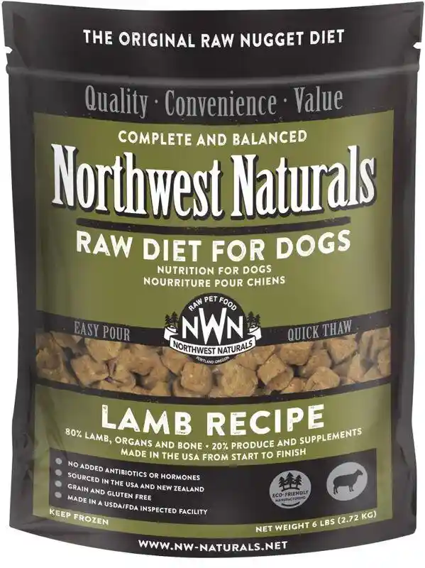 NWN Frozen Lamb Dinner Nuggets Bag 6 Lb