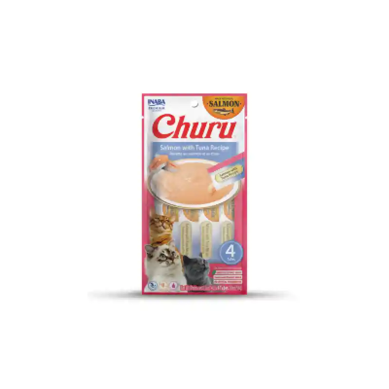 Churu Purees Salmon Tuna 2.5 Oz 4 Pk