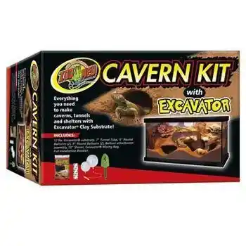 Reptile Aquarium Cavern Kit With Excavator 10 Pie