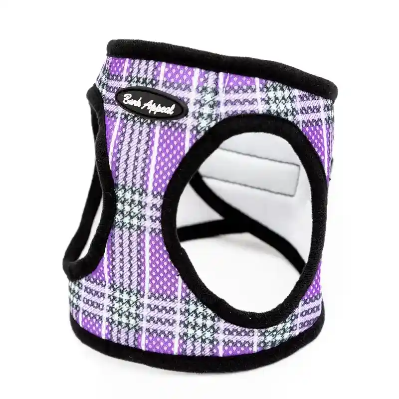 Lav Plaid Mesh Step In Harn Sm