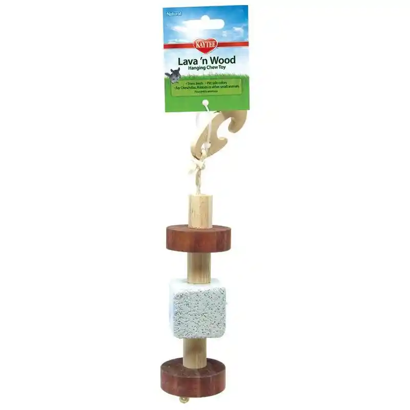 Natural Lava And Wood Hanging Toy