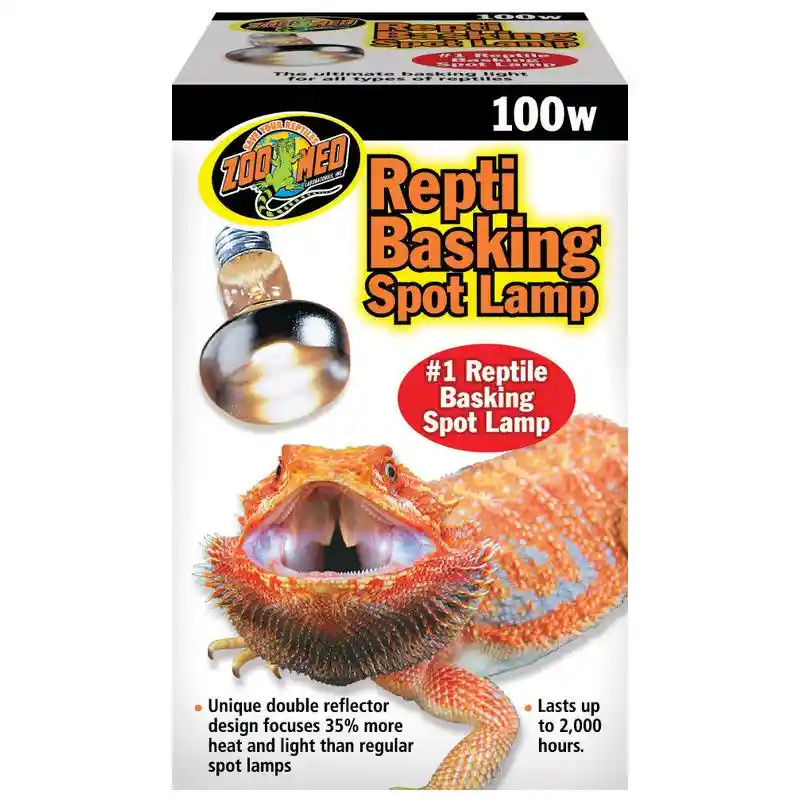 Zoomed Basking Spot Lamp 100 Watt Incandescent